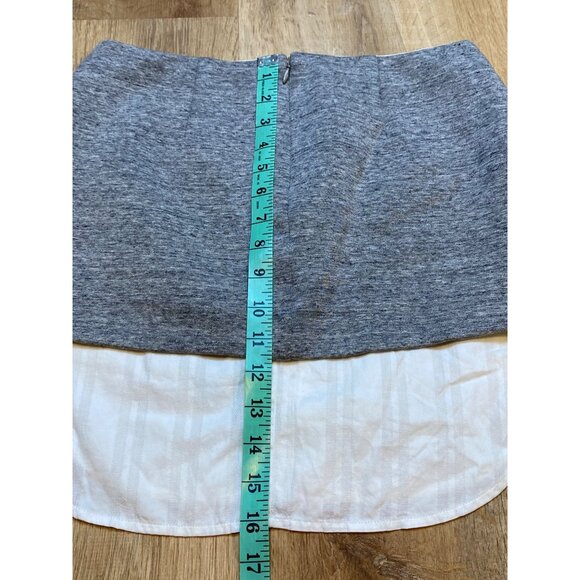Intermix Gray Mini Skirt Size P - Picture 6 of 7